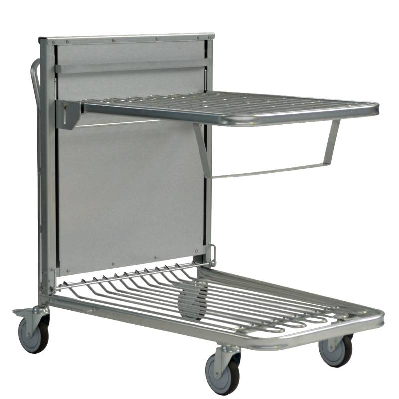 Chariot ergonomique emboîtable 800 X 600 mm - Charge 90 Kg