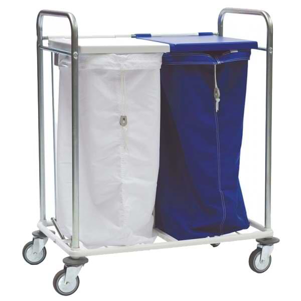 Chariot porte-sac à linge - 2 sacs
