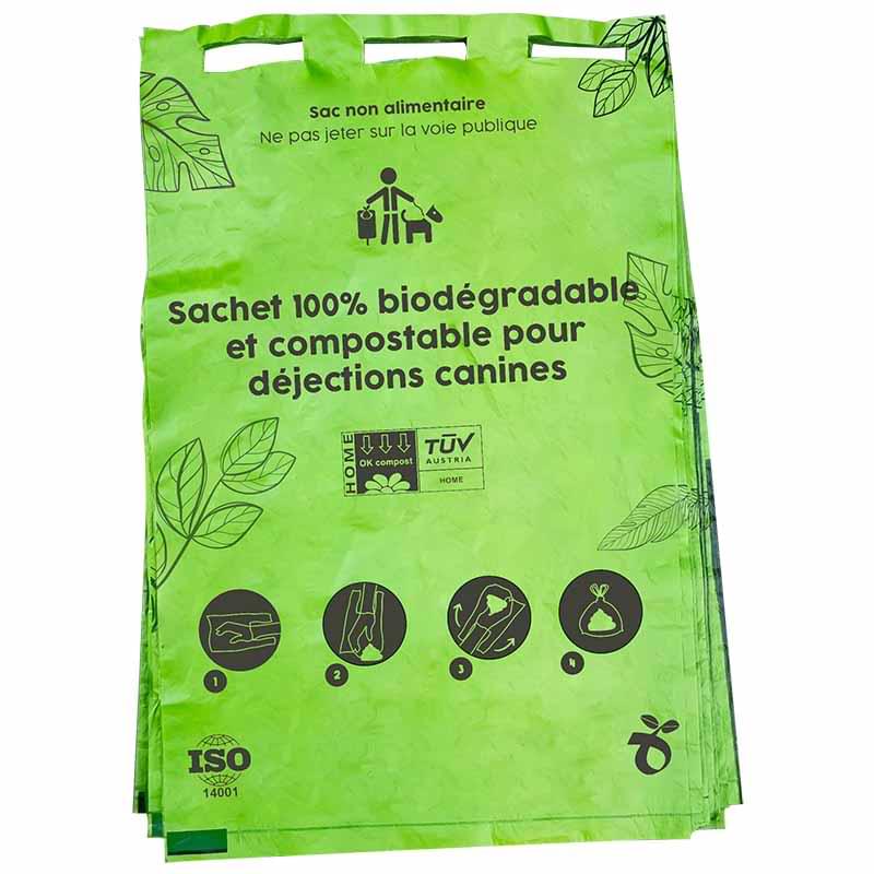 Sac végétal biodégradable canisacs en liasse noir - 2000 sacs