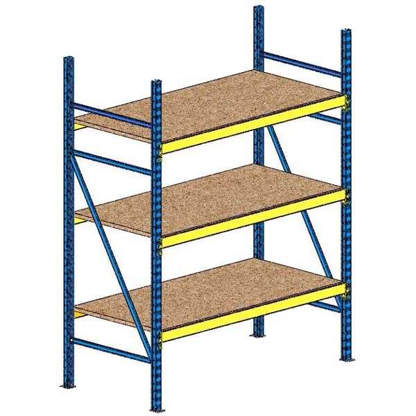 Rack semi-lourd - H. 2100 X L. 2000 X P. 600 mm - Elément Départ