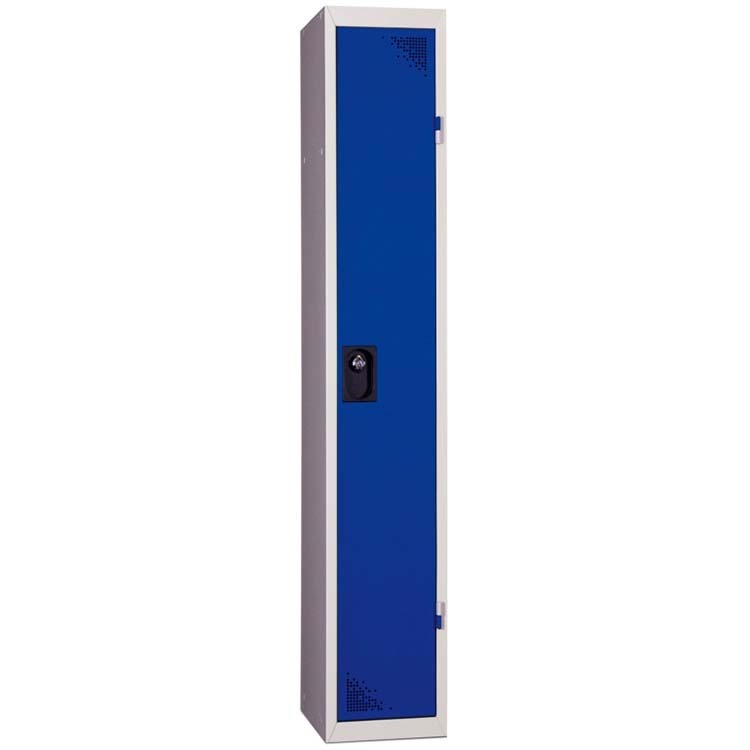 Vestiaire Industrie propre 1 case - Porte Bleu RAL 5005