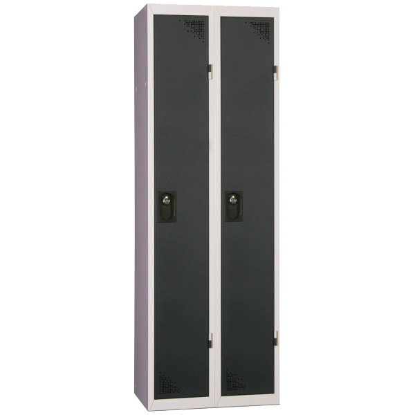 Vestiaire type Industrie propre 2 cases - Portes Gris anthracite RAL 7016