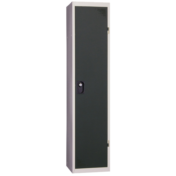 Vestiaire type Industrie salissante 1 case - Porte Gris anthracite RAL 7016