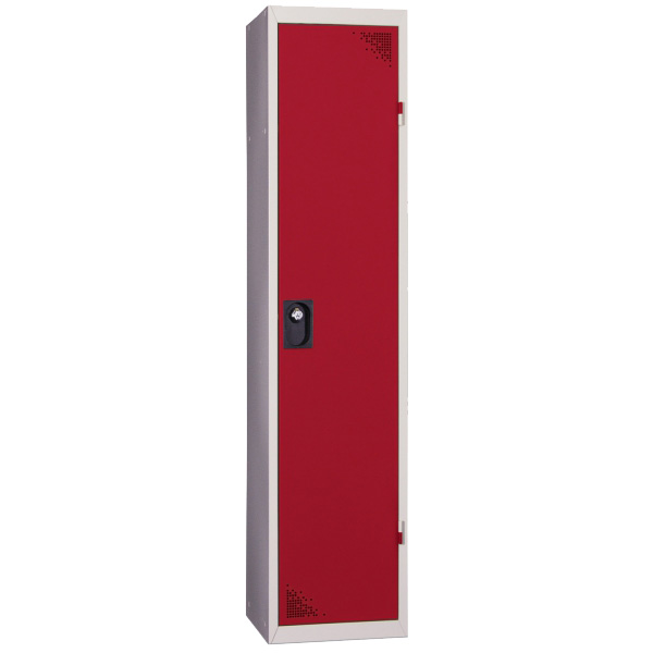 Vestiaire type Industrie salissante 1 case - Porte Rouge RAL 3003