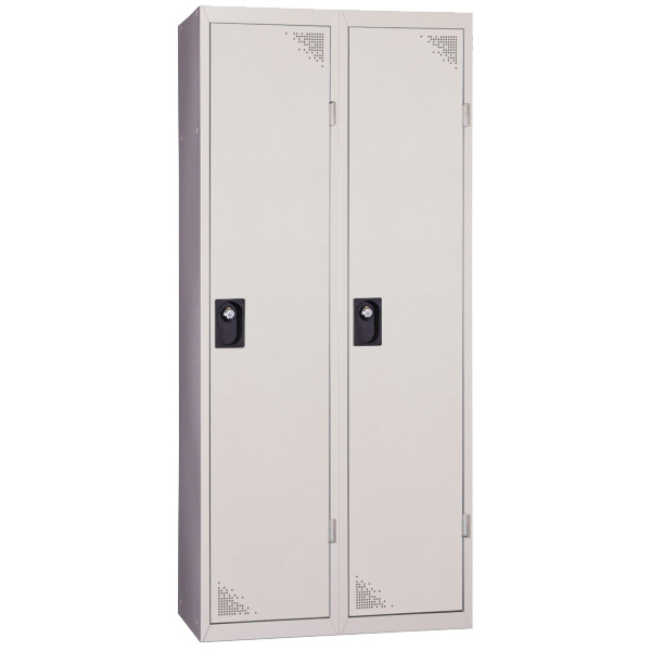 Vestiaire type Industrie salissante 2 cases - Portes Gris RAL 7035