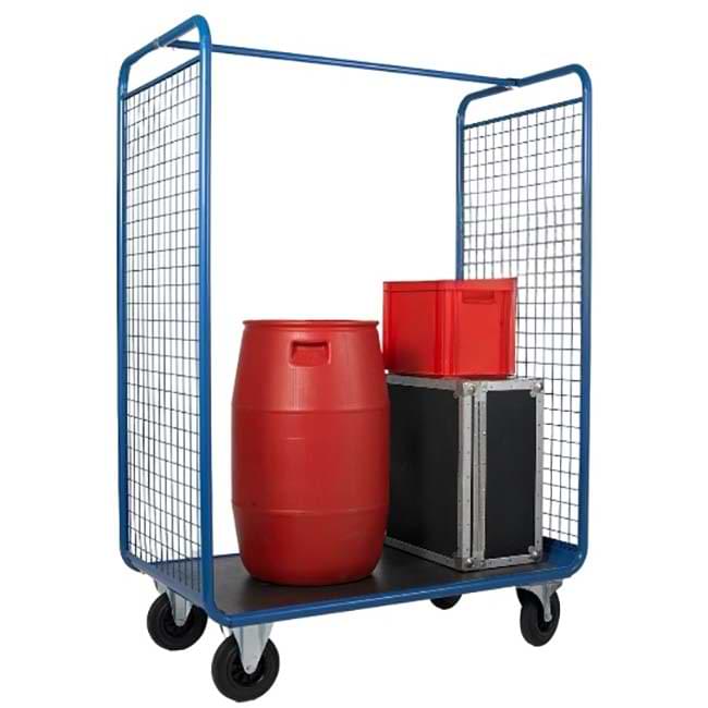 Chariot desserte - 2 côtés grillagés - P. 776 X L. 1300 mm