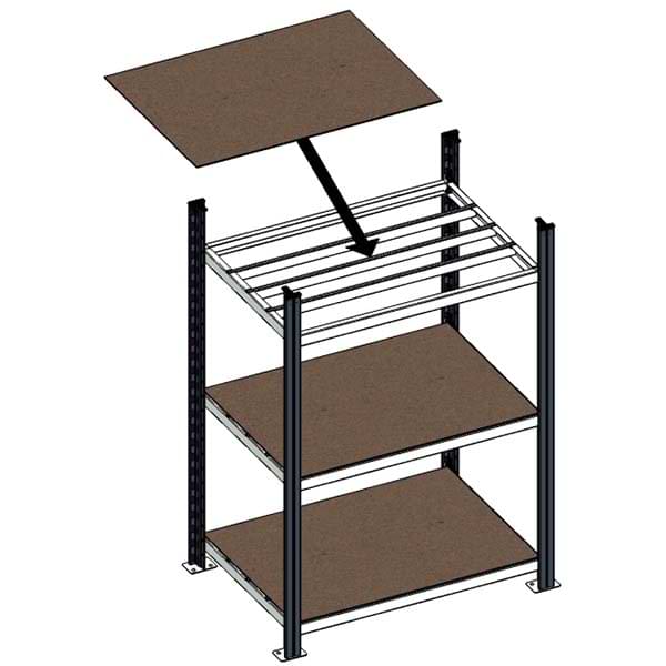 Plateau de recouvrement - L. 1210 X P. 350 mm