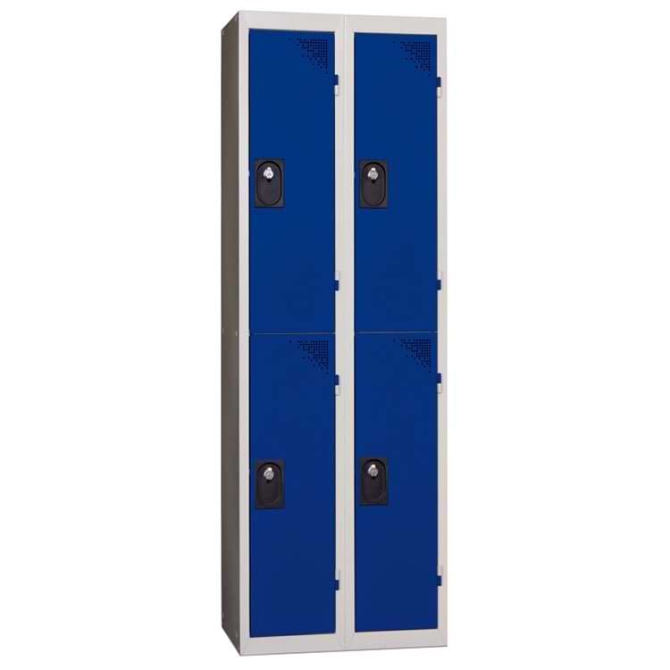 Vestiaire multicases - 2 cases 300 mm par colonne - 2 colonnes