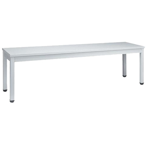 Banc vestiaire L. 1200 mm - Assise mélaminé gris