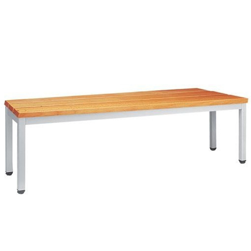 Banc vestiaire L. 1200 mm - Assise lames bois massif