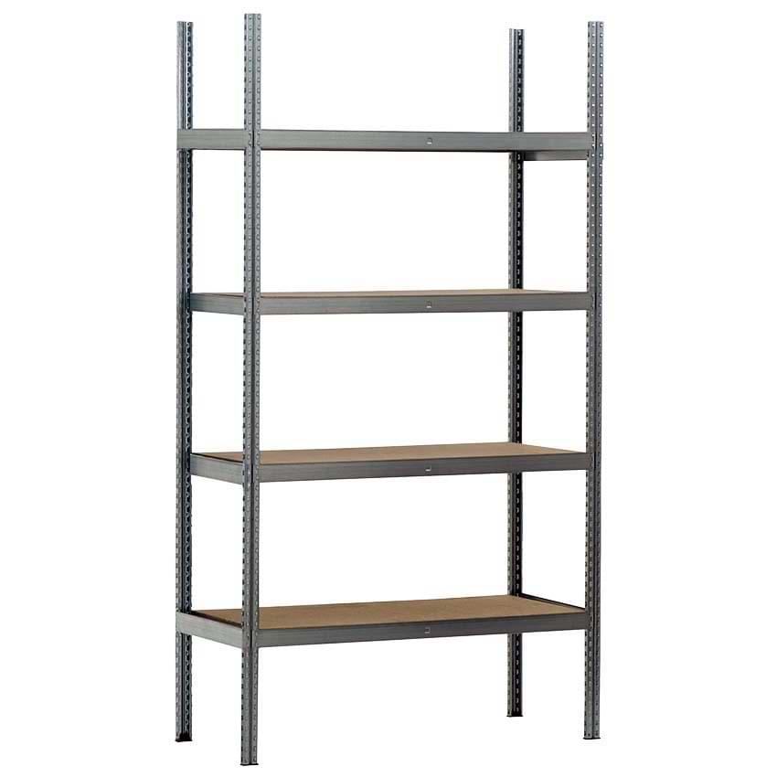 Rayonnage éco - Plateaux agglo - H. 1800 X L. 1000 X P. 400 mm - Elément départ