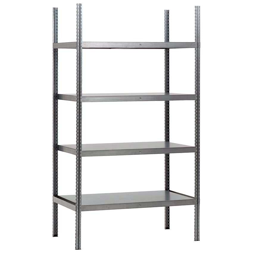 Rayonnage éco - Plateaux tôlés - H. 1800 X L. 1000 X P. 600 mm - Elément départ