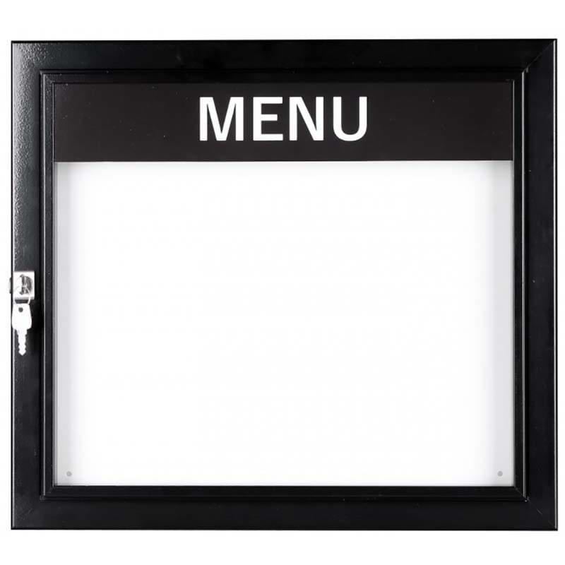 Vitrine extérieure Menu noire 2 A4 - Version non éclairée