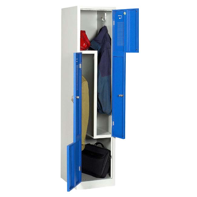 Vestiaire porte L - 1 colonne - 2 cases