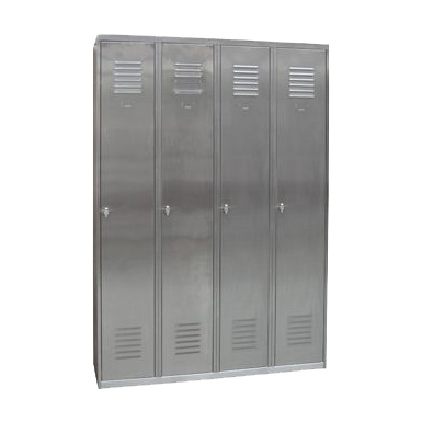 Vestiaire inox pieds soudés IP - 4 cases