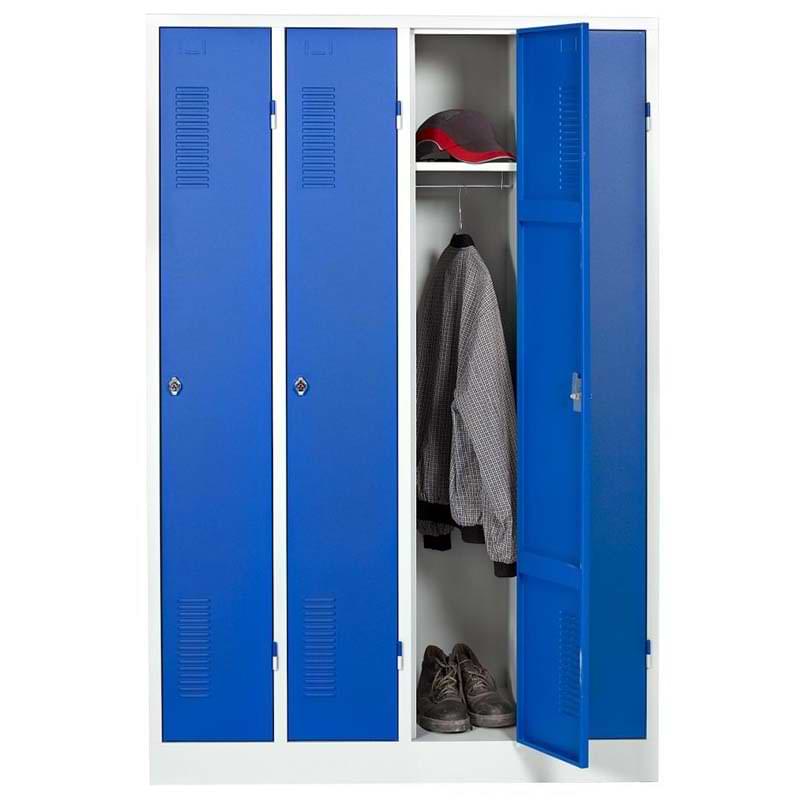 Vestiaire monobloc industrie propre sur socle - 4 cases