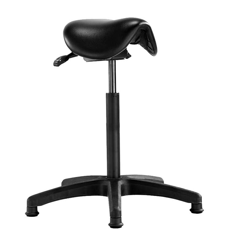 Tabouret selle de cheval sur patins - Vérin long