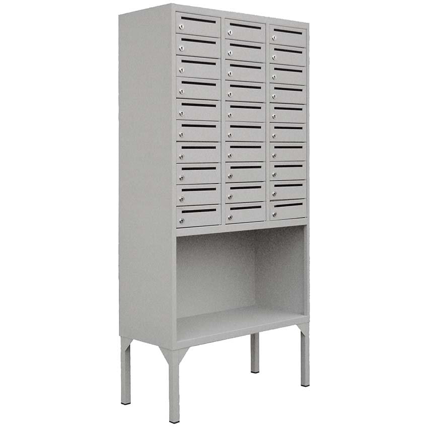 Meuble courrier interne - 30 boites aux lettres - Gris RAL 7035