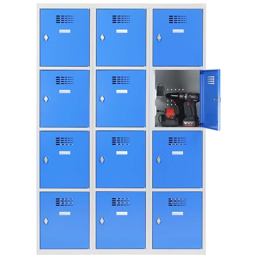 Armoire casiers alimentés - 3 colonnes X 4 cases 400 mm