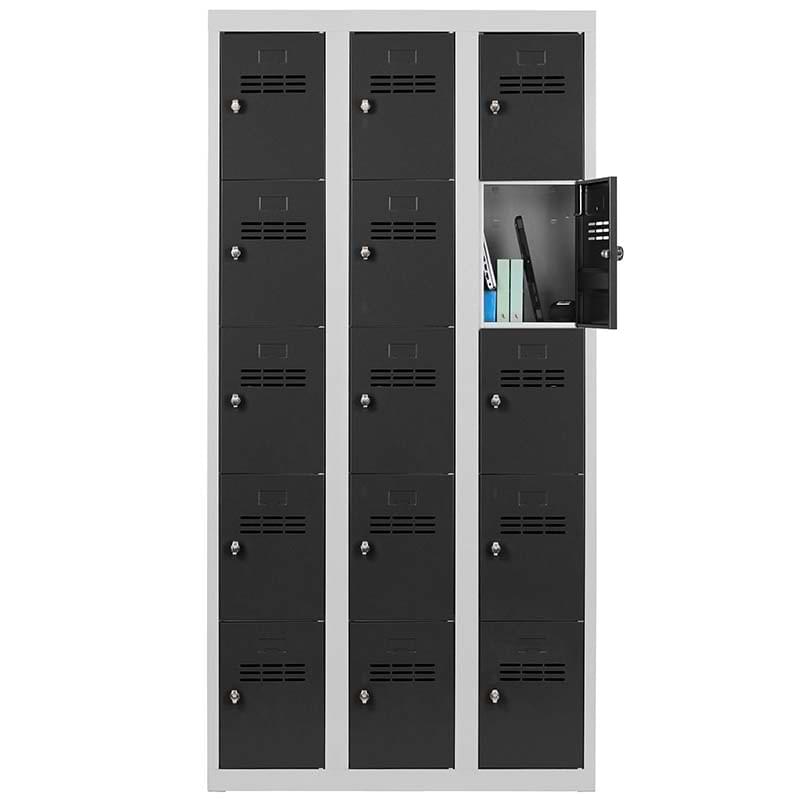 Armoire multicases - 5 cases 300 mm par colonne - 3 colonnes