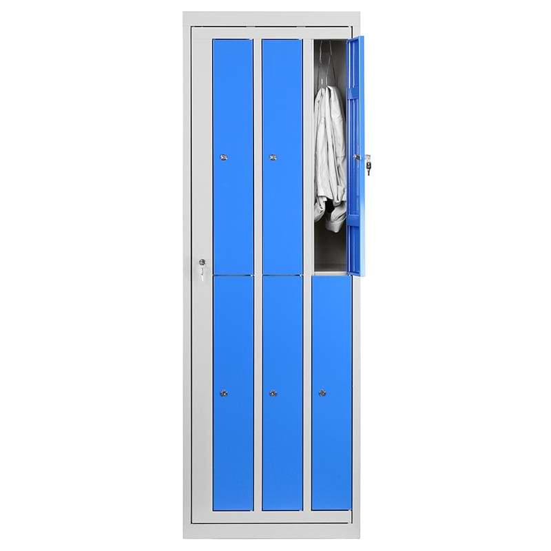 Armoire distribution linge propre sur cintres - 6 cases - Sur socle