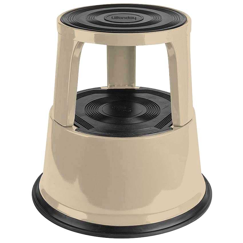 Marchepied métal 2 marches - Beige