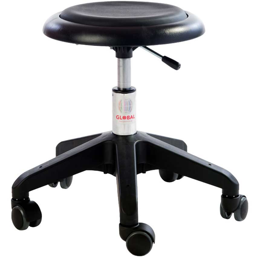 Tabouret à roulettes Micro - Noir