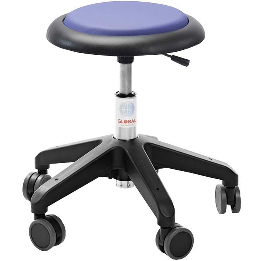 Tabouret à roulettes Micro - Bleu