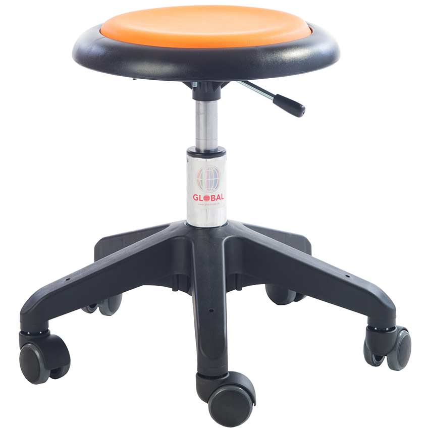 Tabouret à roulettes Micro - Orange