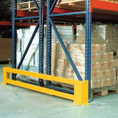 Traverse de protection jaune - Extensible 0,90 à 1,35 m