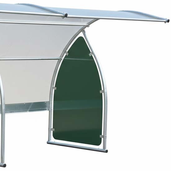 Abri à vélos acier galvanisé - Module extension - L. 2200 mm