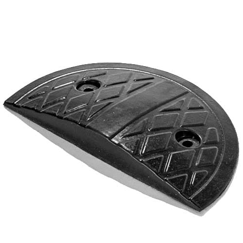 Extrémité arrondie - Noir - H. 50 X L. 170 X P. 350 mm