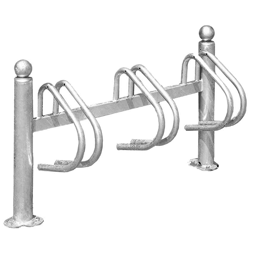 Râtelier range-vélos 3 places - Galvanisé