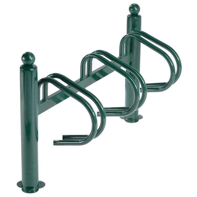 Râtelier range-vélos 3 places - Vert