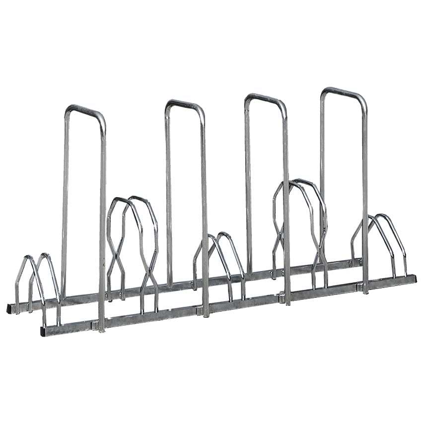 Support vélos 2 niveaux 5 places avec arceaux antivol - L. 160 cm
