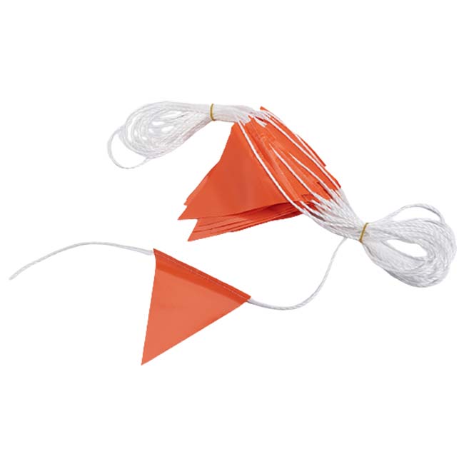 Corde à fanions orange - L. 30 m