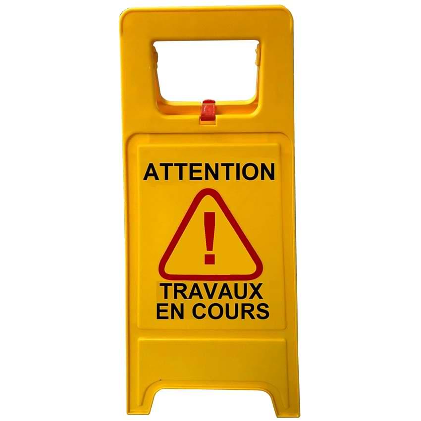 Chevalet signalisation H. 630 X L. 300 mm - Travaux en cours