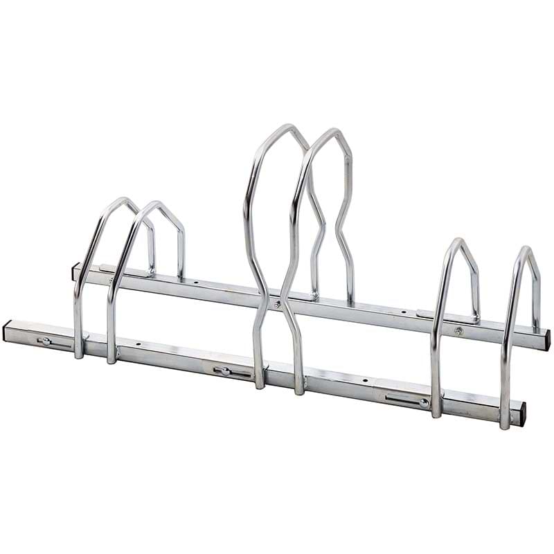 Support vélos 2 niveaux 3 places L. 98 cm - Spécial FAT BIKE