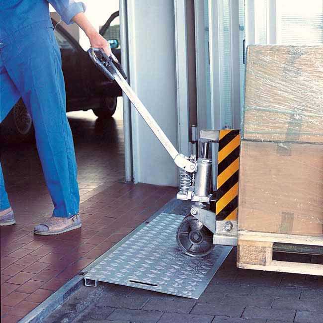 Rampe accès simple aluminium - Hauteur 10 à 70 mm