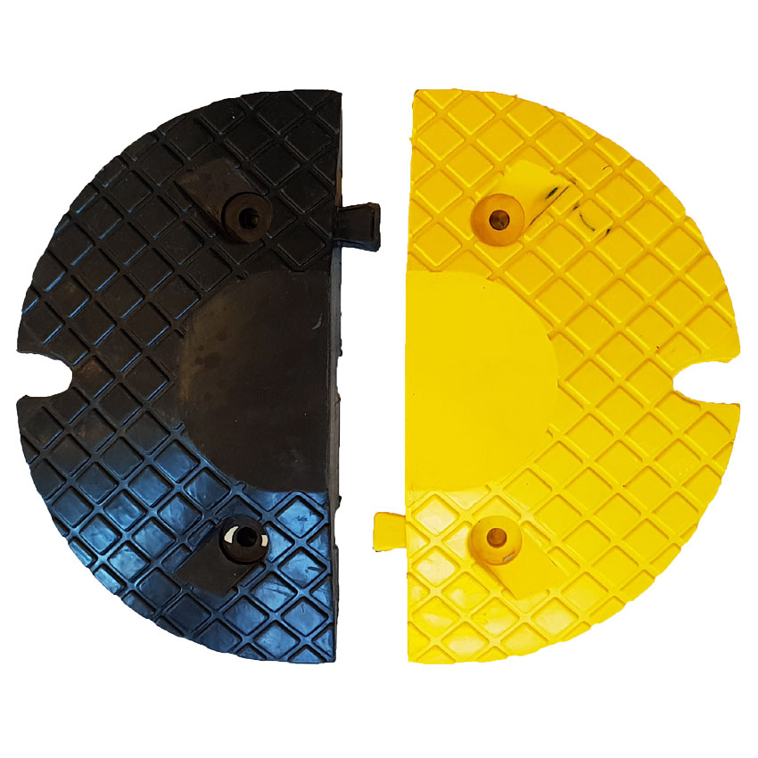 Eléments d'extrémité H. 50 mm - 1 Noir + 1 Jaune - L. 40 cm