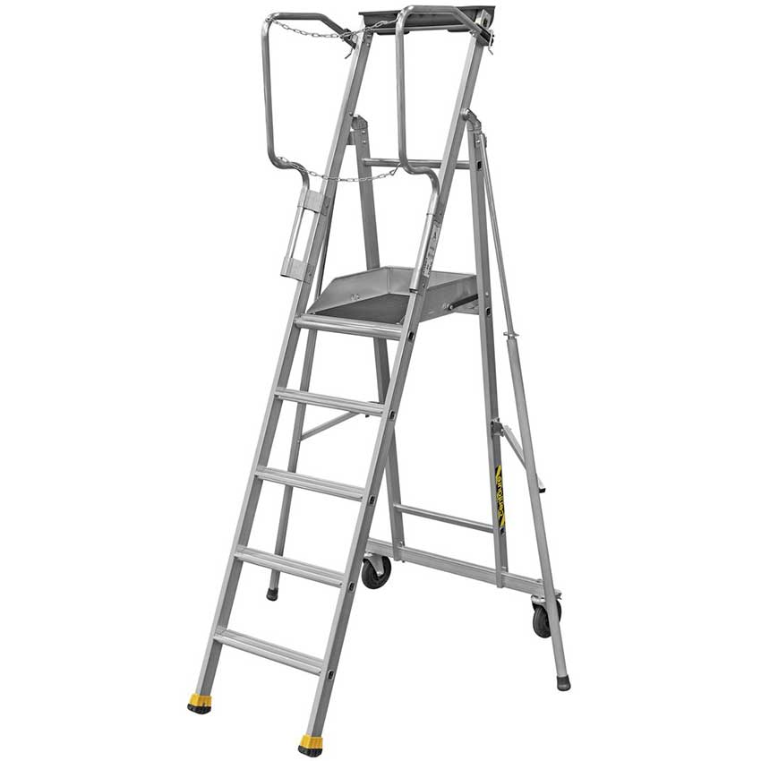 Plate-forme de rayonnage alu ERM - 5 marches