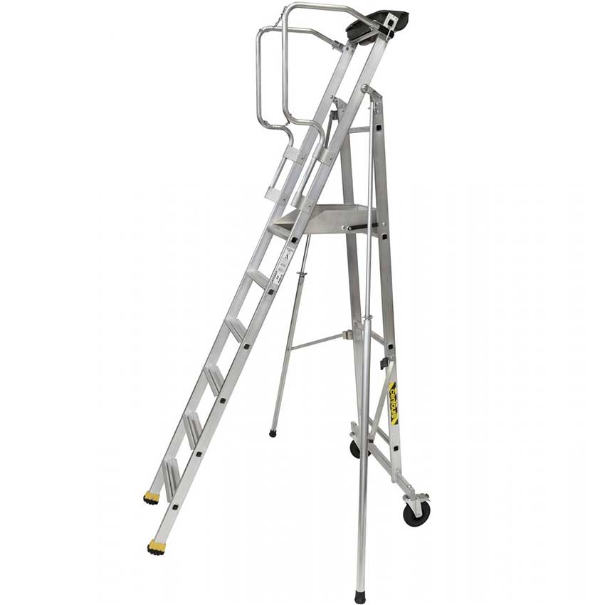 Plate-forme de rayonnage alu ERM - 6 marches