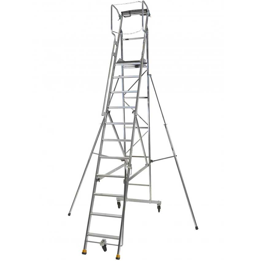 Plate-forme de rayonnage alu ERM - 11 marches