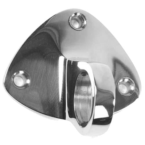 Fixation murale pour cordon - Chromée