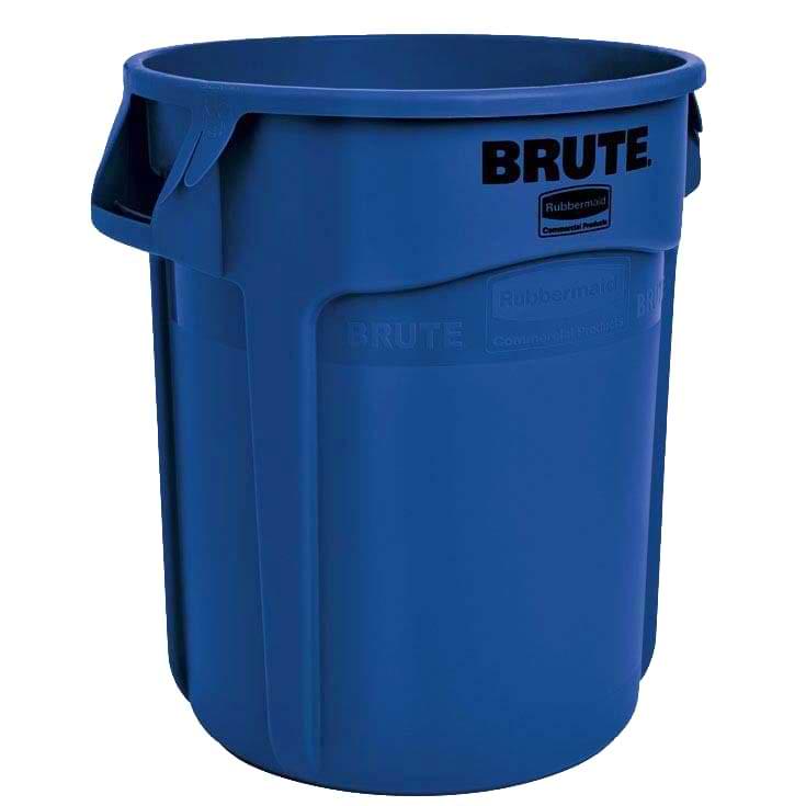 Collecteur rond BRUTE Rubbermaid 75L - Bleu