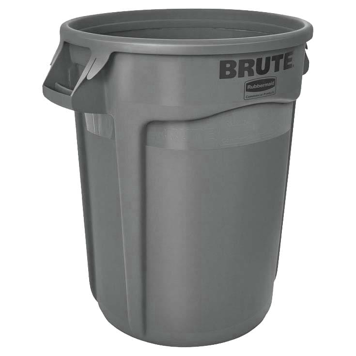Collecteur rond BRUTE Rubbermaid 38L - Gris