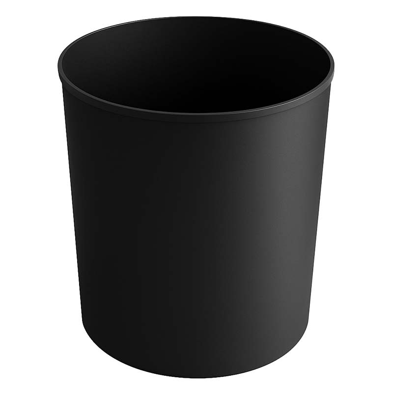 Corbeille à papiers plastique ininflammable 20L - Noir
