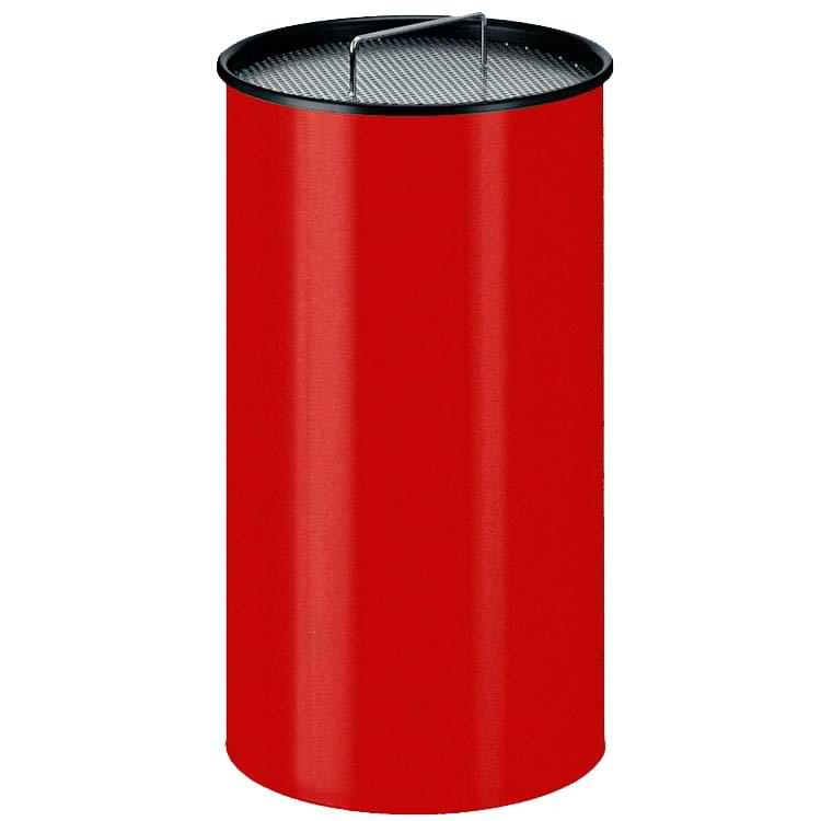 Cendrier acier bac à sable 50L - Rouge