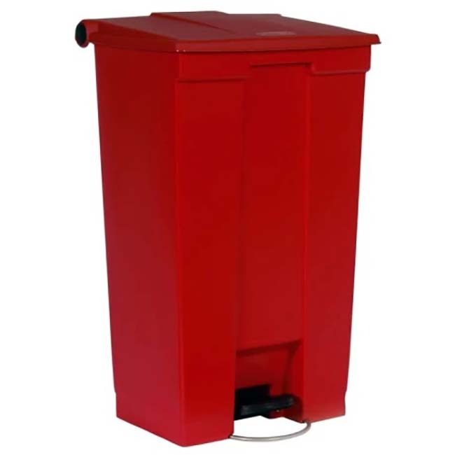 Collecteur à pédale Step-On - 87L - Rouge