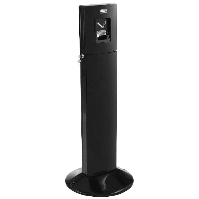 Cendrier sur pied Metropolitan Rubbermaid - Noir